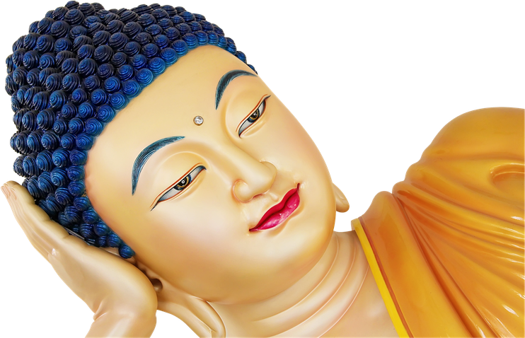 Statue Buddha Face Png Image (black, pink, salmon)