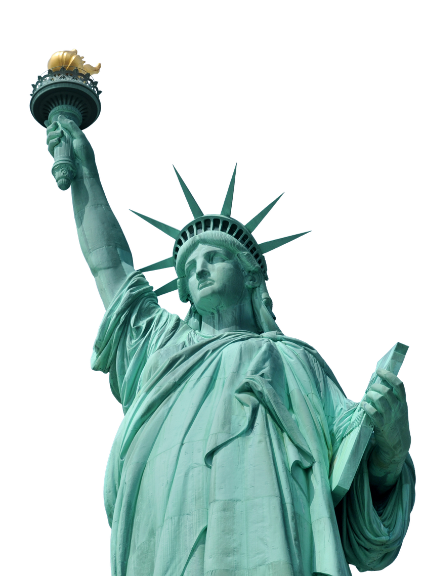 Statue Of Liberty Png Clipart (black, silver)