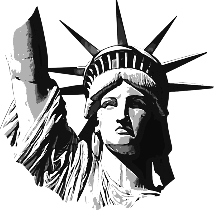 Statue Of Liberty Png Hd (black, silver)