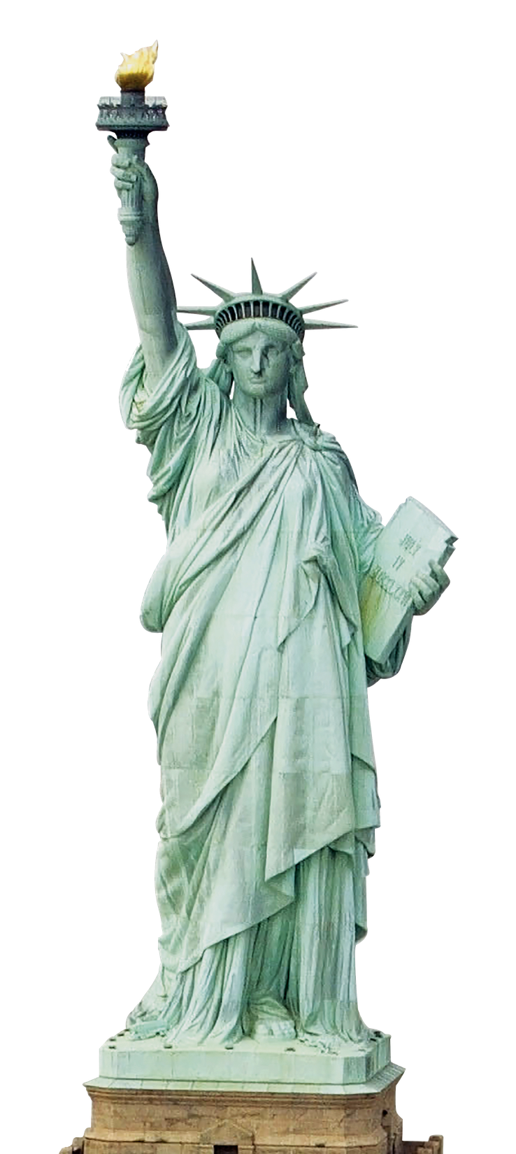 Statue Of Liberty Transparent Background (black, silver)