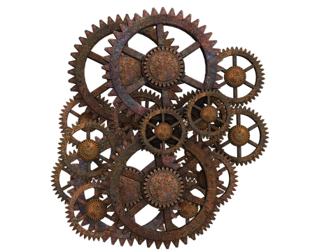 Steampunk Gear Png Clipart (black)