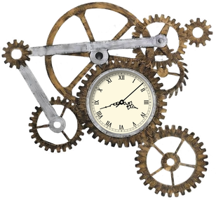 Steampunk Gear Png Pic (black, beige)