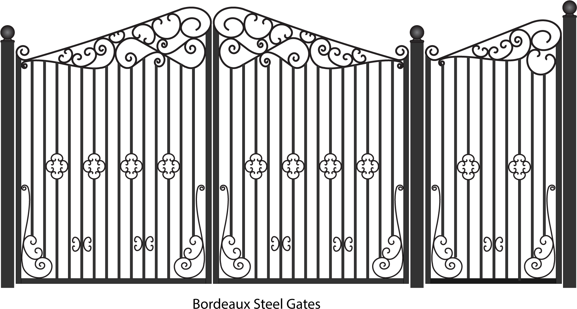 Steel Gate Png File (black)