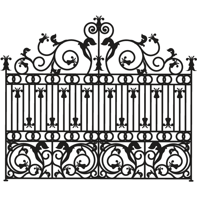 Steel Gate Png Hd (white, lavender, silver, black)