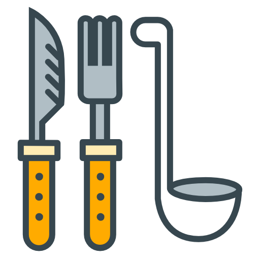 Utensils Icon Free Transparent Png Icon Download (silver, indigo, white, black, orange)