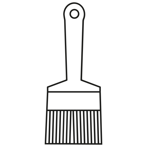 Utensils Tools Painting Repair Paint Brush Art Icon Free Png Icon Download (black)