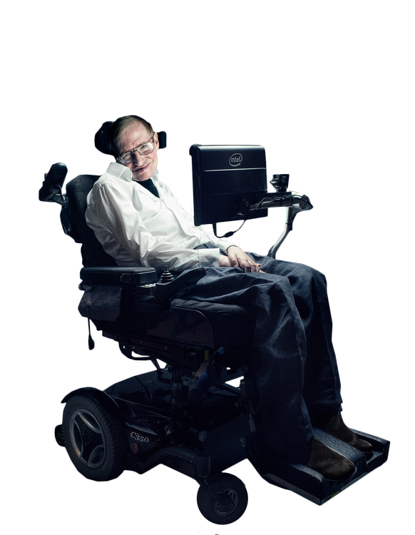 Stephen Hawking Png Pic (black)