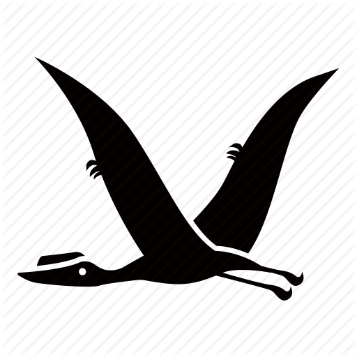 Pterosaurs Png File (indigo, black)