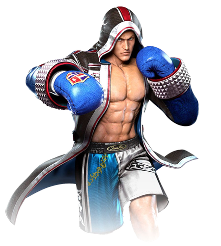 Steve Fox Tekken Transparent Background (black, white)