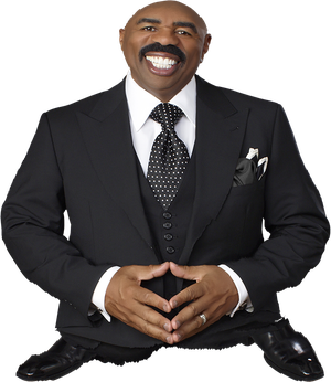 Steve Harvey Png Photo (black)