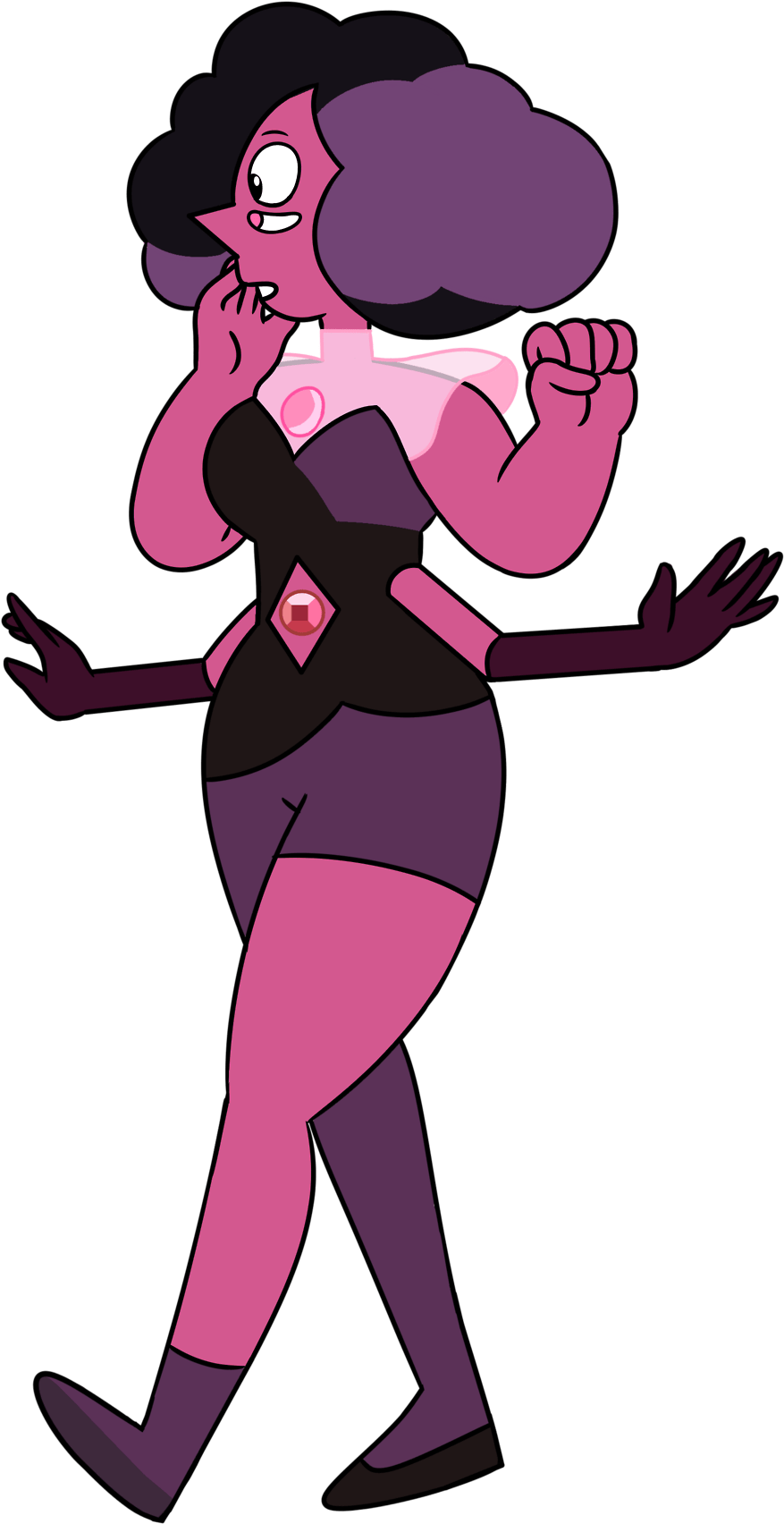 Steven Universe Png Image (indigo, black, gray, salmon)