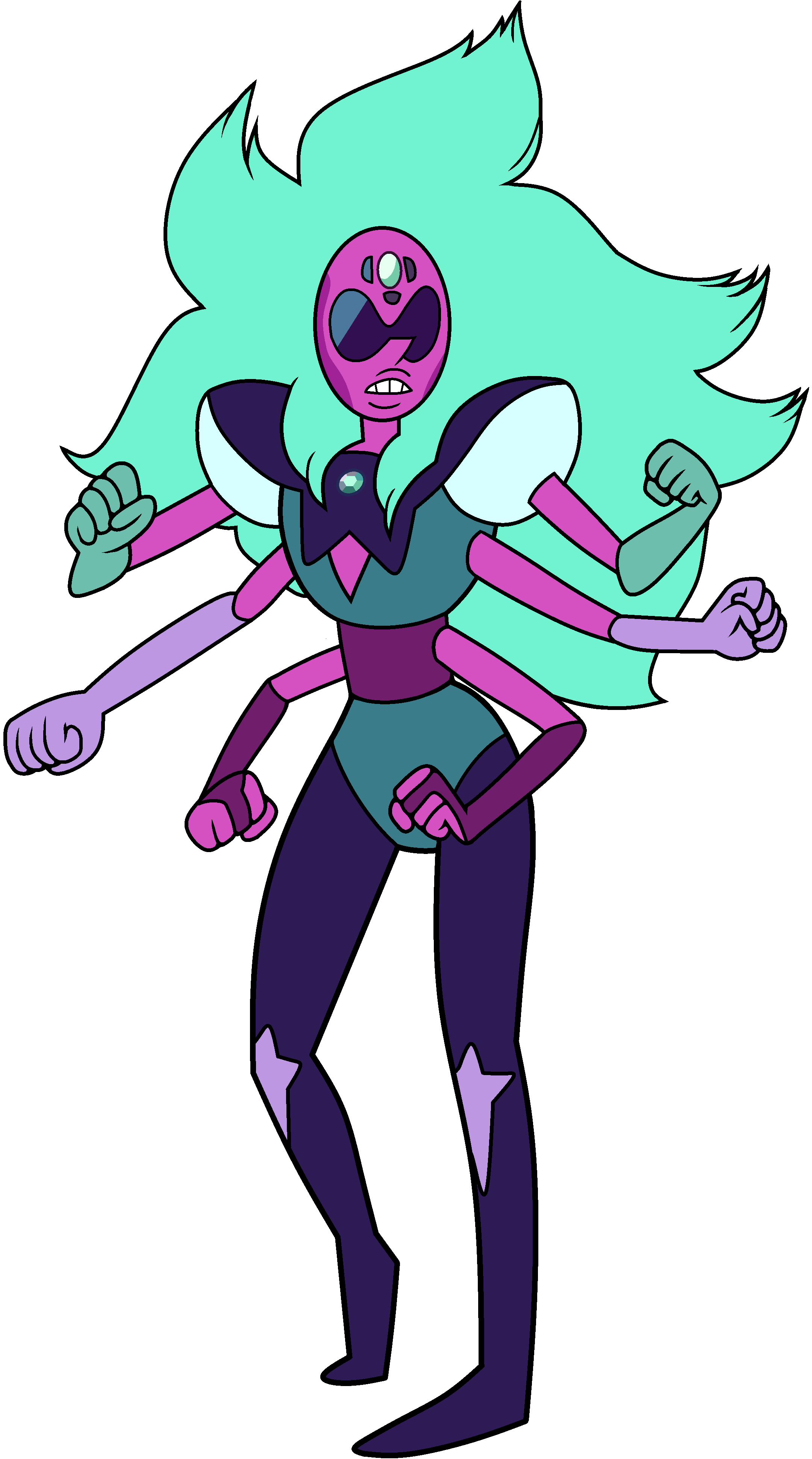 Steven Universe Series Png Transparent Image (lavender, indigo, black, teal, mint)