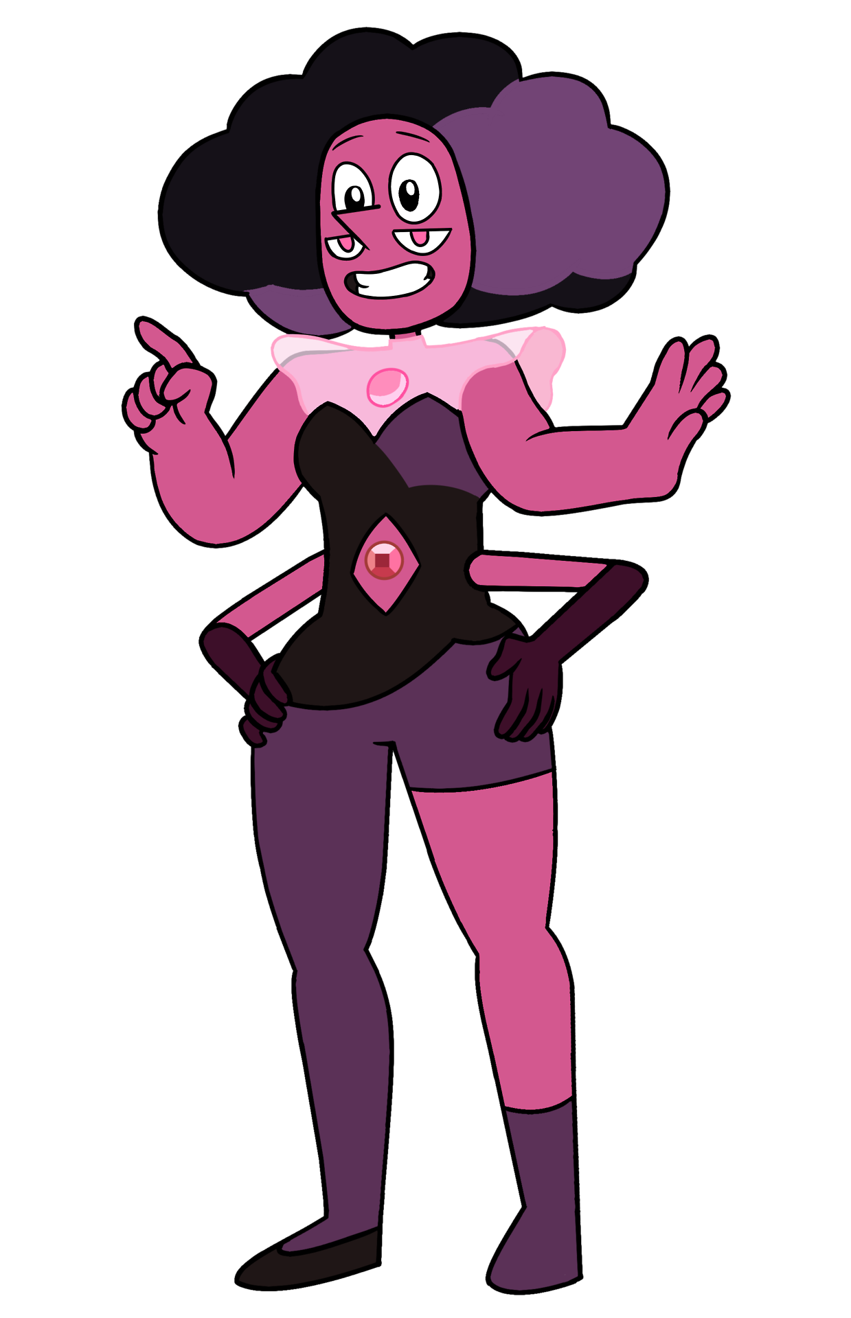 Steven Universe Series Transparent Png (indigo, black, gray, salmon)