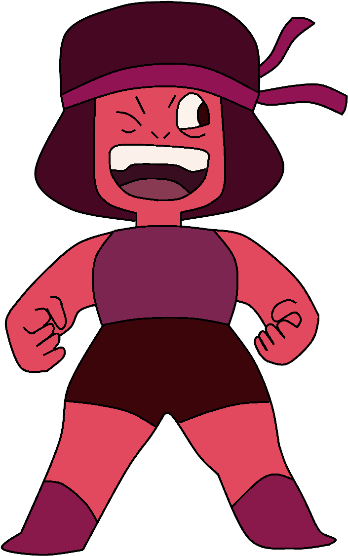 Steven Universe Transparent Png (maroon, black, salmon, purple)