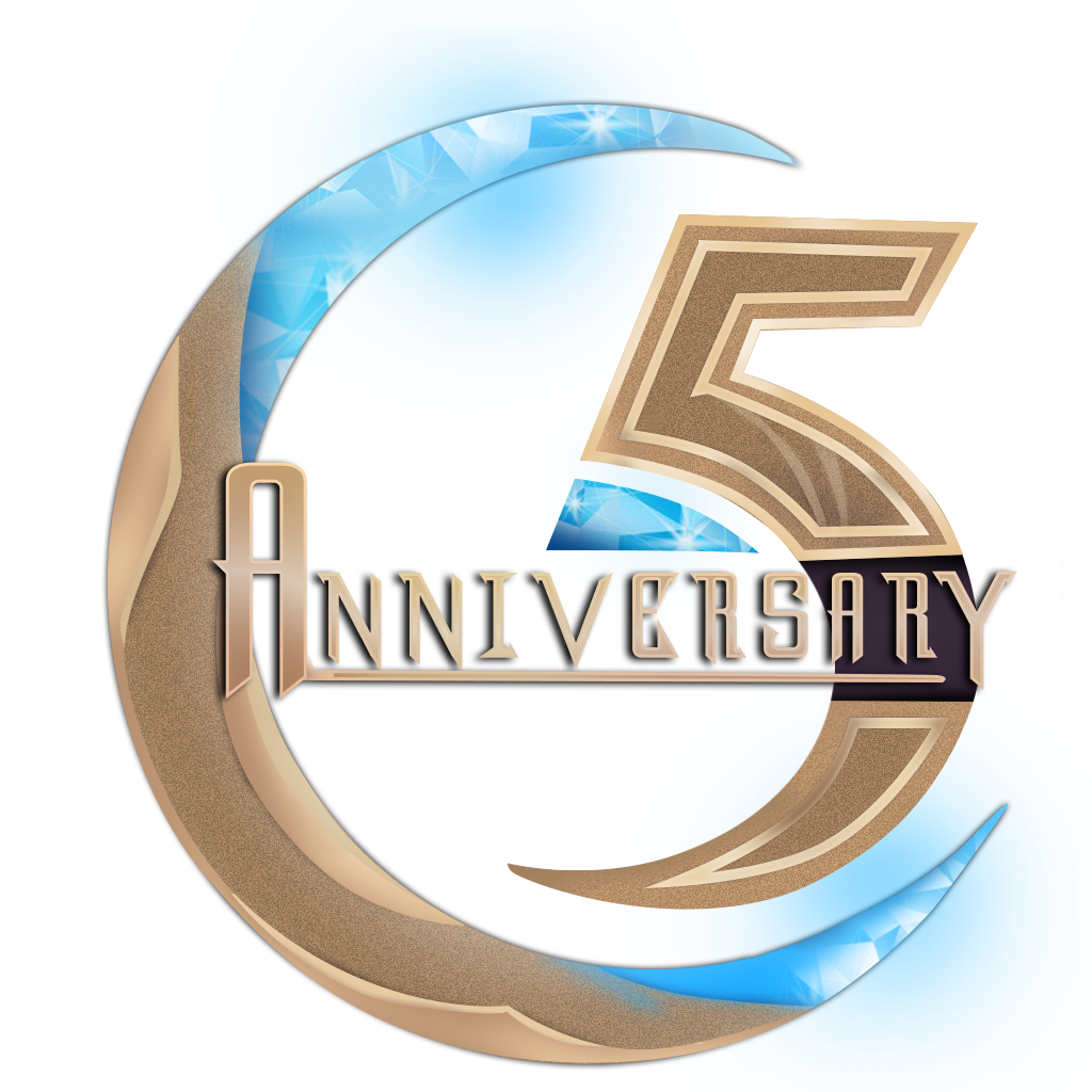 5Th Anniversary Png Image Hd (greenish blue, pink, white, silver)