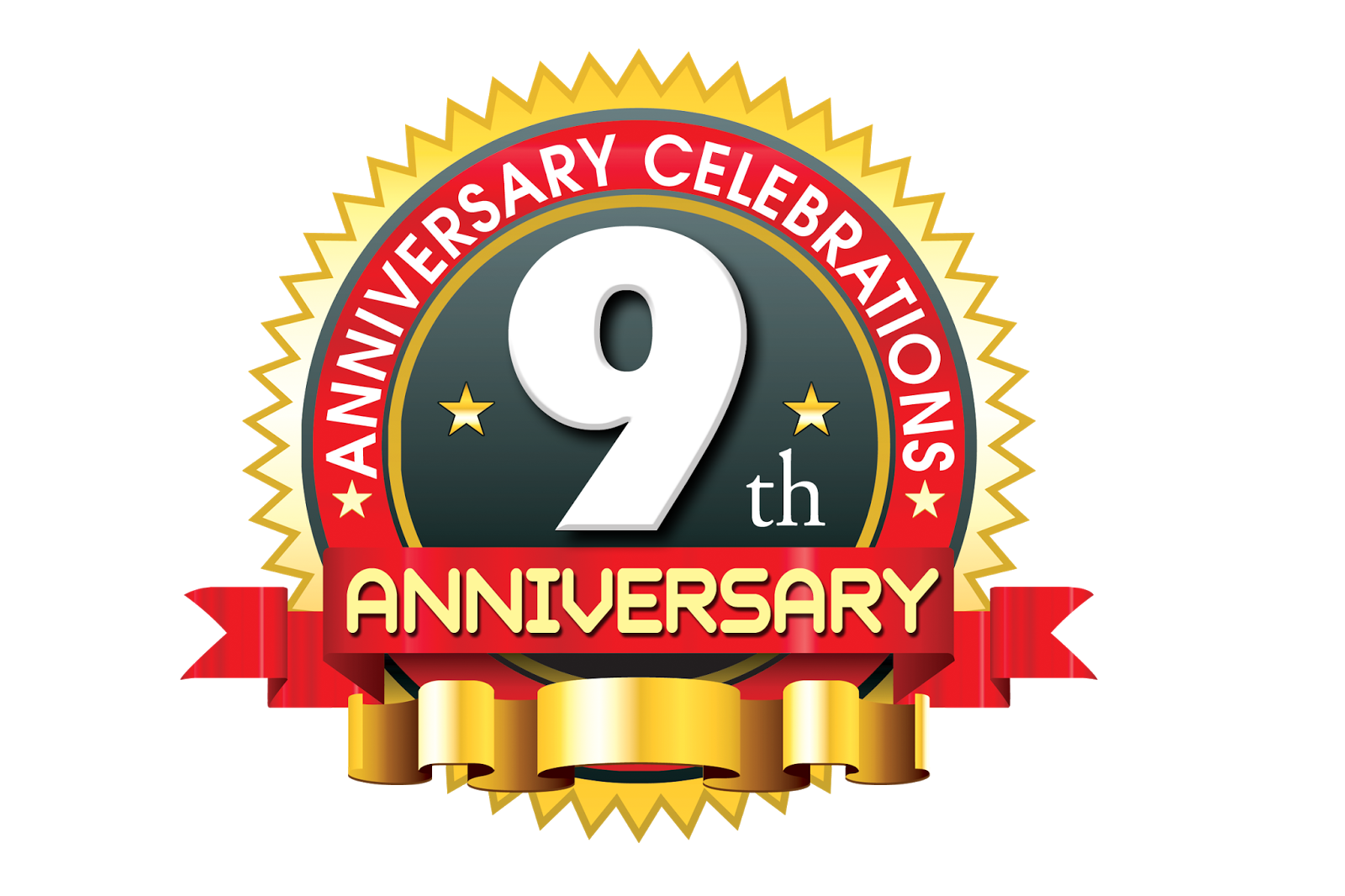 9Th Anniversary Png (indigo, black, white)