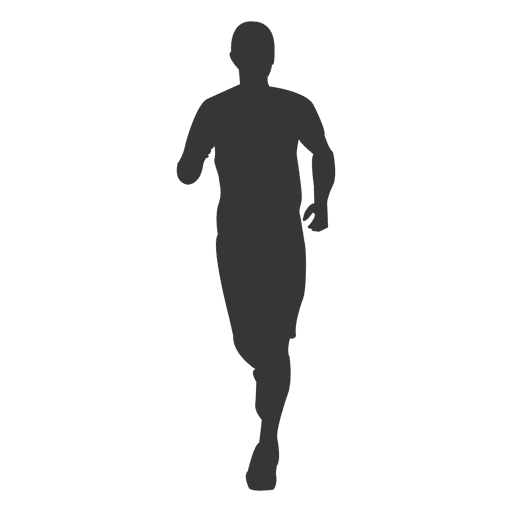 Athlete Person Jogging Png Transparent Image (gray, indigo, black)