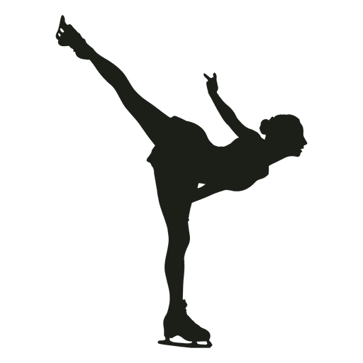 Athlete Silhouette Figure Skating Png Clipart (black, gray)