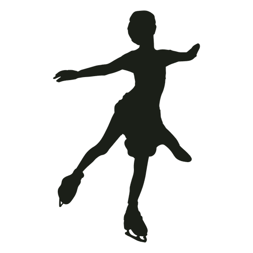 Athlete Silhouette Figure Skating Png Photos (black, gray)