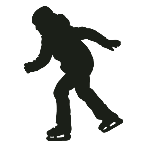 Athlete Silhouette Figure Skating Transparent Png (black, gray)