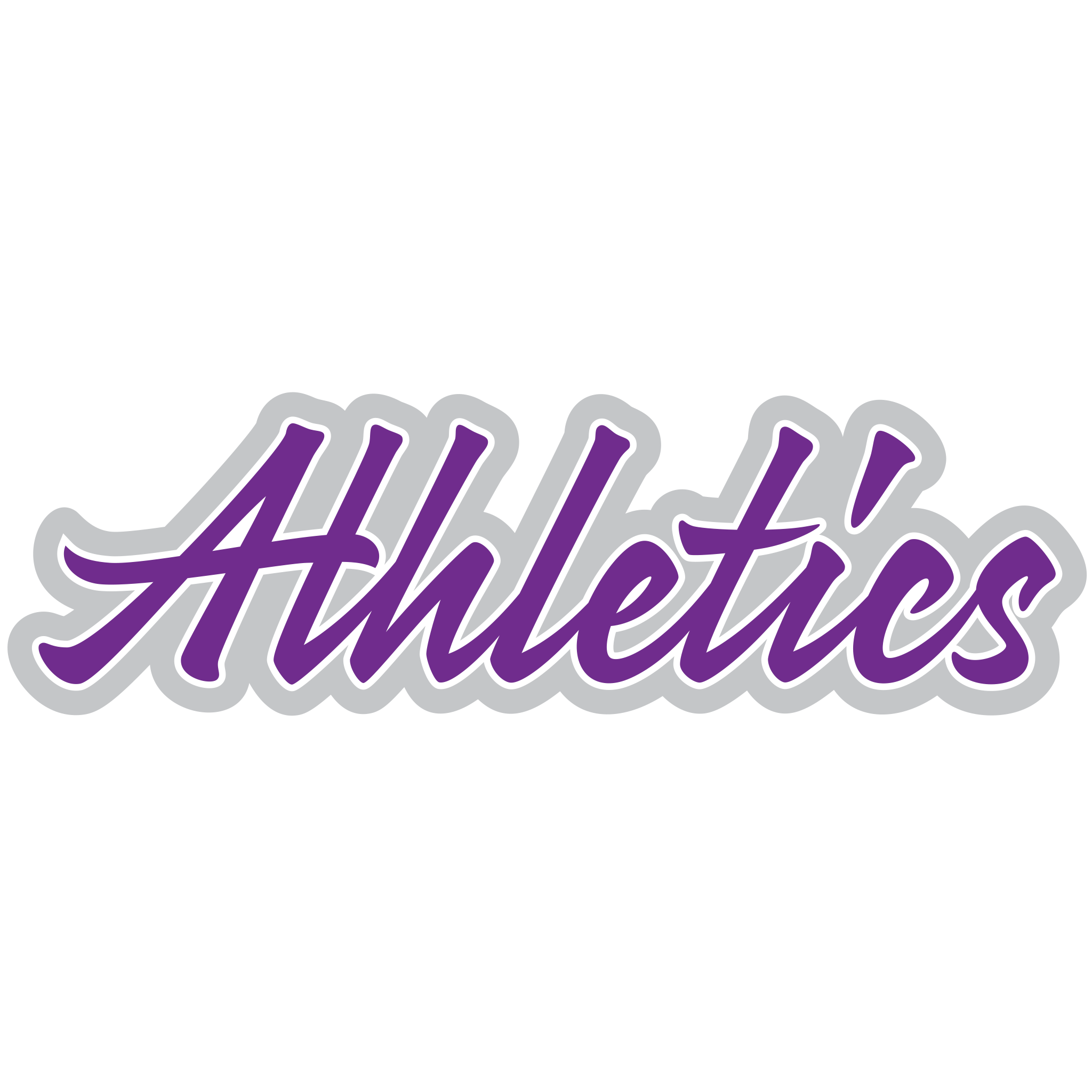 Athletics Png Pic (white, purple, black, silver, lavender)