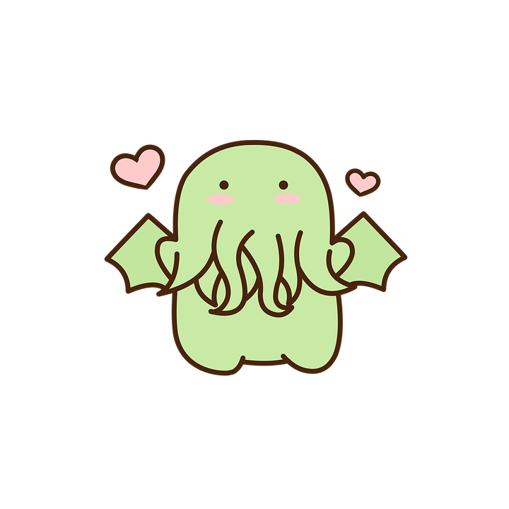 Cthulhu Png Images (mint, black)