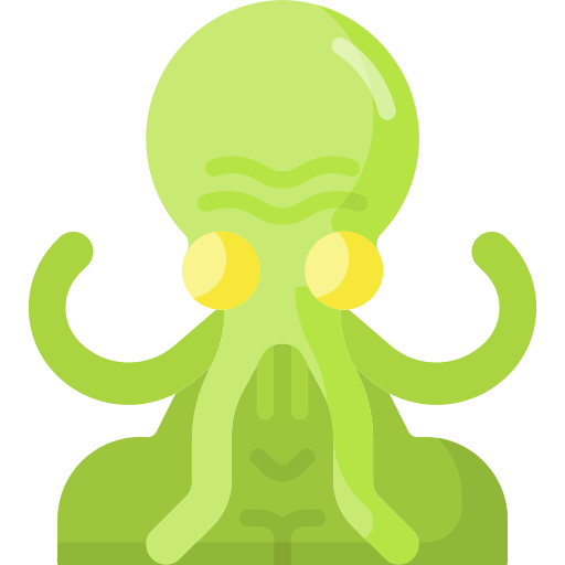 Cthulhu Png Photo (gold, black, olive, silver)