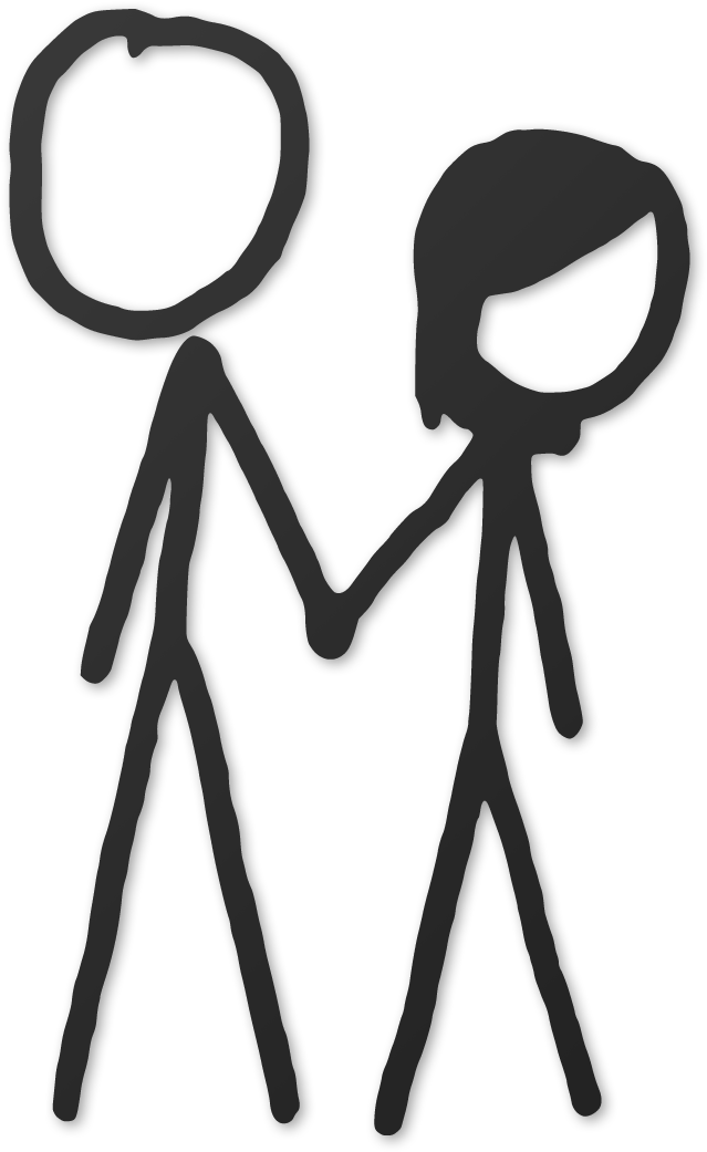 Stick Figure Man Png Image (black)