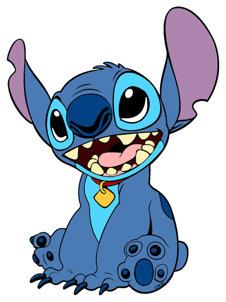 Stitch Png Image (white, gray, black, teal)