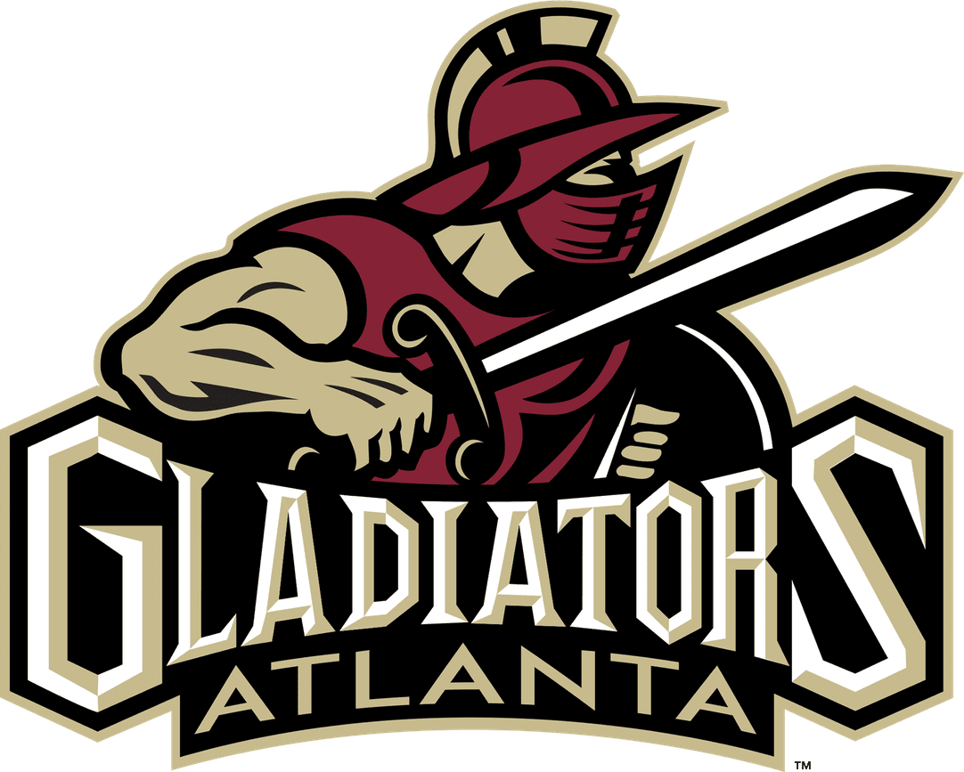 Atlanta Gladiators Png Pic (white, black, silver, maroon, gray)