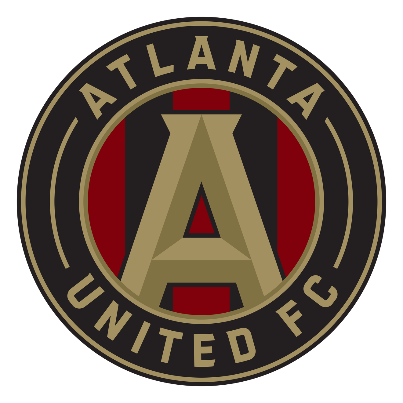 Atlanta United Fc Png File (maroon, black, gray)