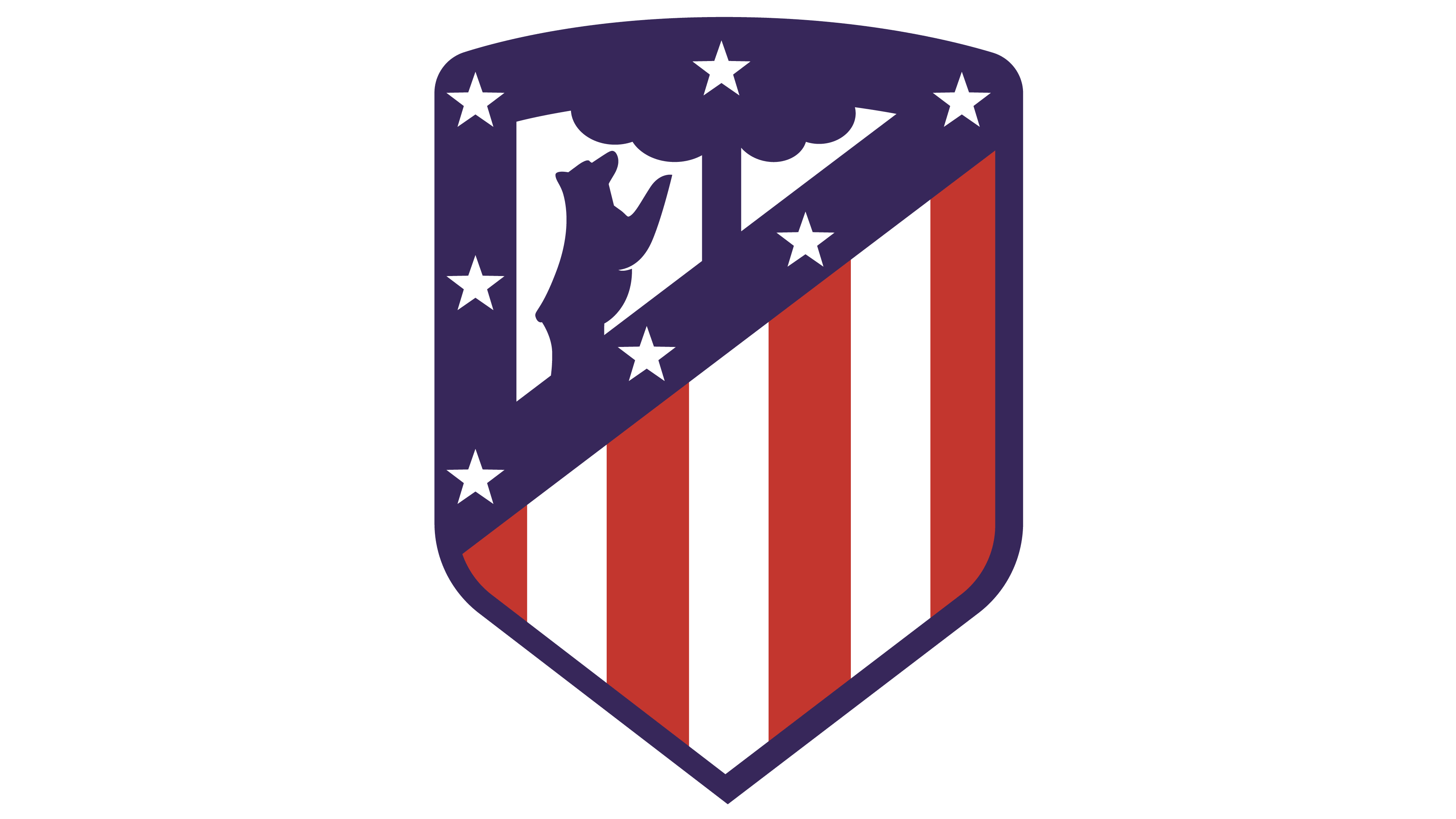 Atletico Madrid Badge Png (white, gray, chocolate, indigo)