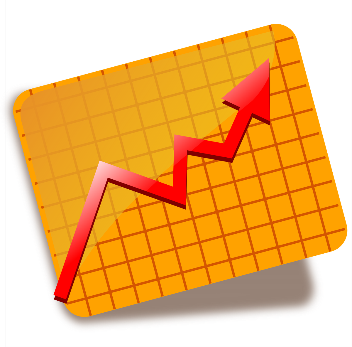 Stock Market Graph Up Png Photos (black, gray, orange, red)