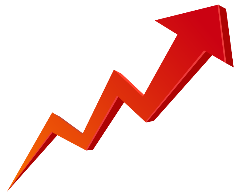 Stock Market Graph Up Png Transparent Image (black, red)