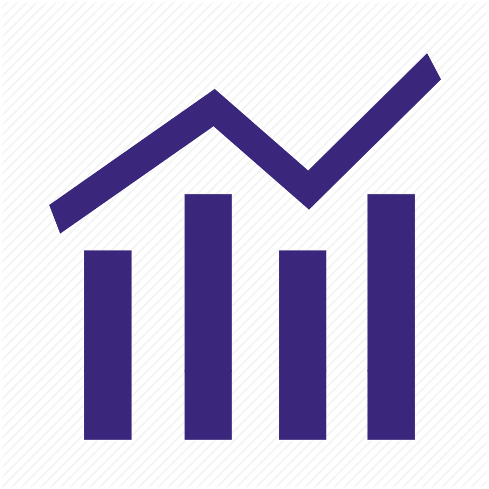 Stock Market Graph Up Transparent Png (indigo, black)