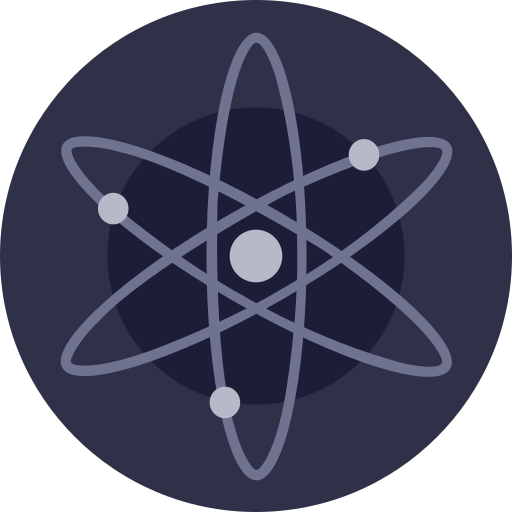 Atom Cryptocurrency Logo Icon Free Png Icon Download (black, indigo)