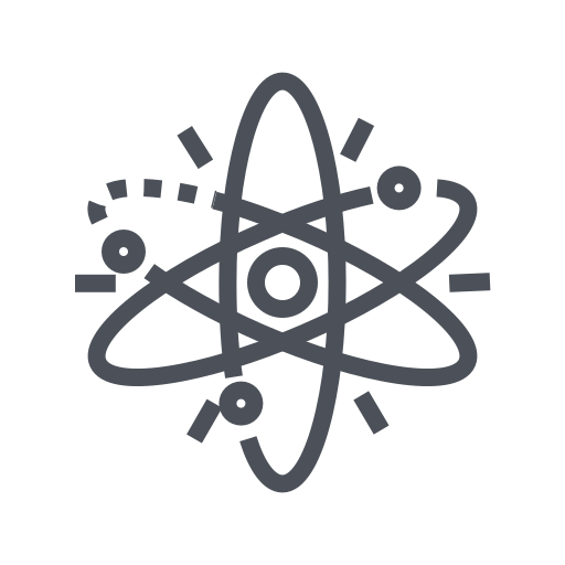 Atom Energy Icon Free Transparent Png Icon Download (gray, black)