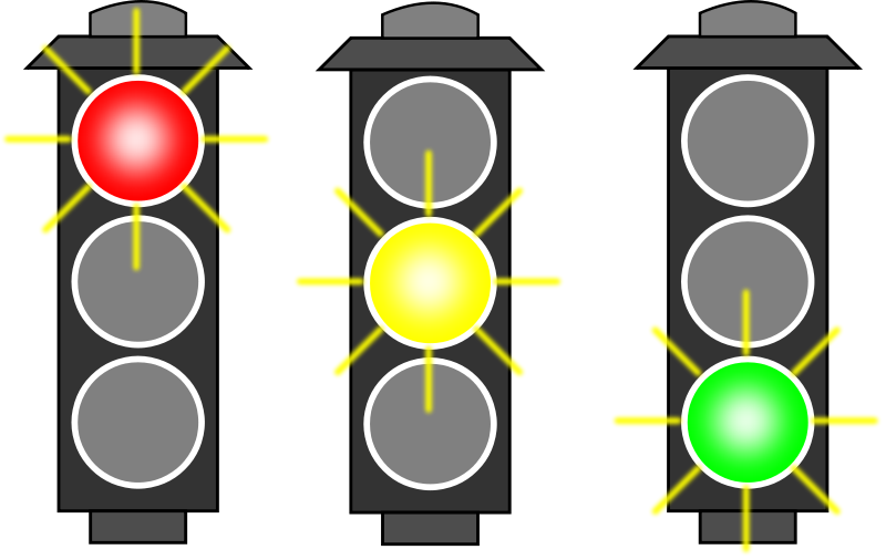 Stop Light Png Transparent Image (yellow, black, gray)