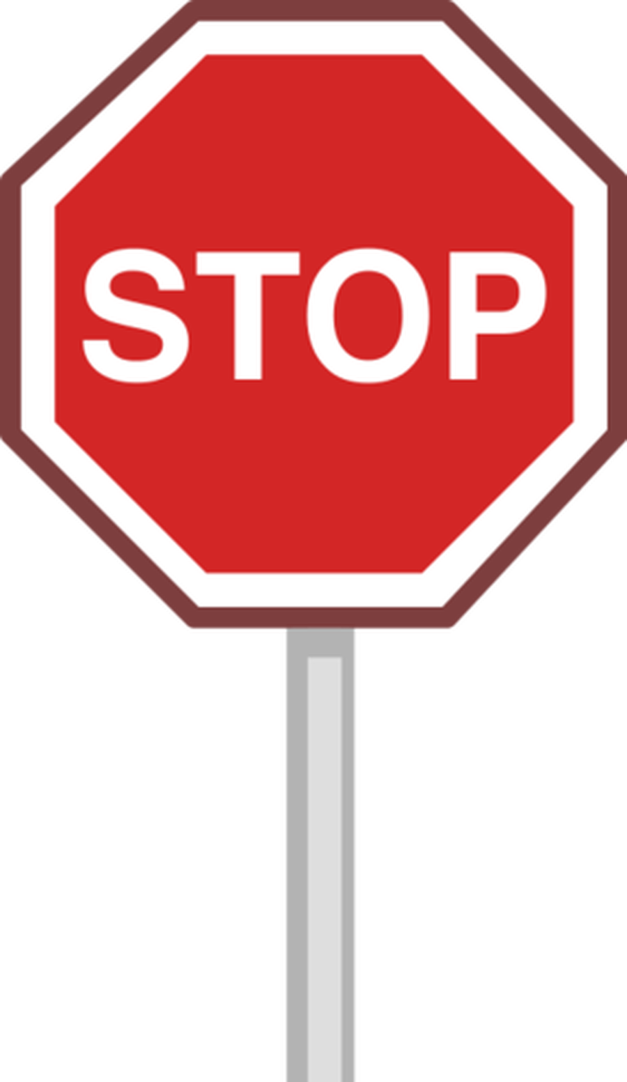 Stop Png Pic (red, black, gray, chocolate, white)