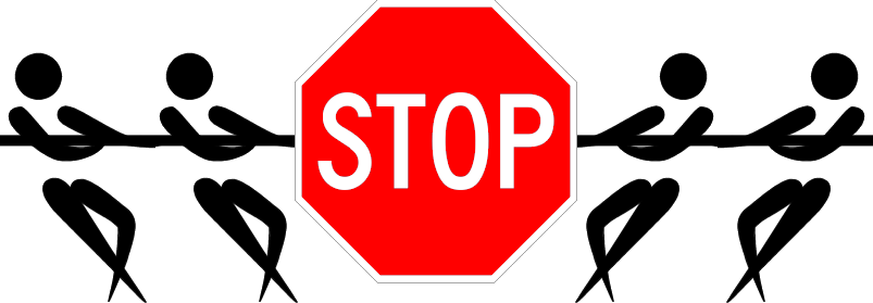 Stop Sign Png File (black, red)