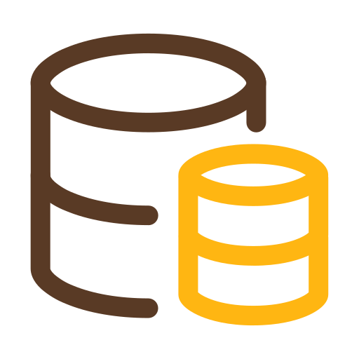 Storage Database Databases Data Icon Free Nobackground Png Icon Download (maroon, orange, black)