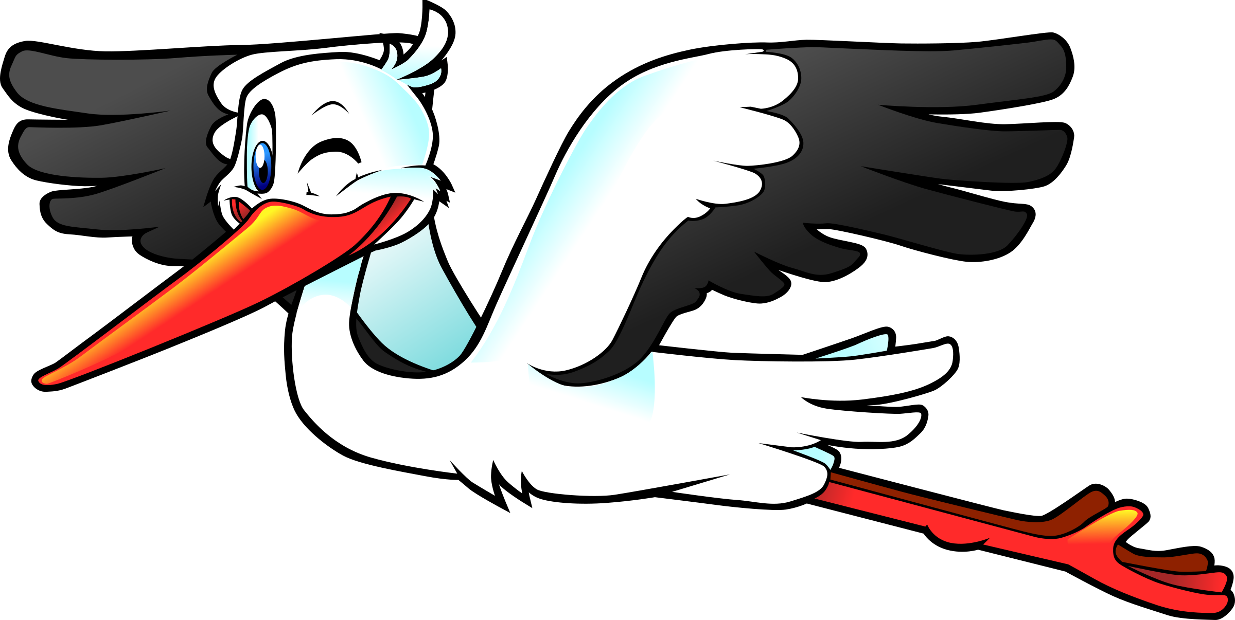 Stork Png Hd Isolated (black, gray, white)