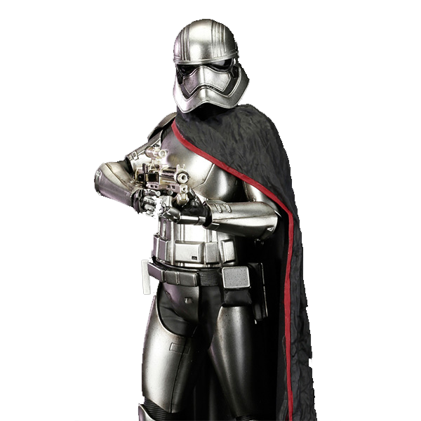 Stormtrooper Captain Phasma Toy Png Image (black, lavender, white)