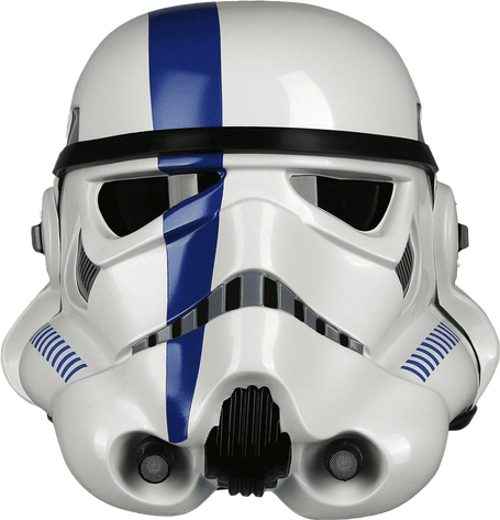 Stormtrooper Mask Transparent Background (black, silver, beige)