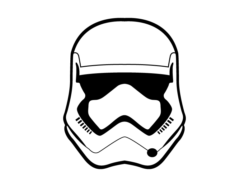 Stormtrooper Mask Transparent Png (black, silver, lavender, white)