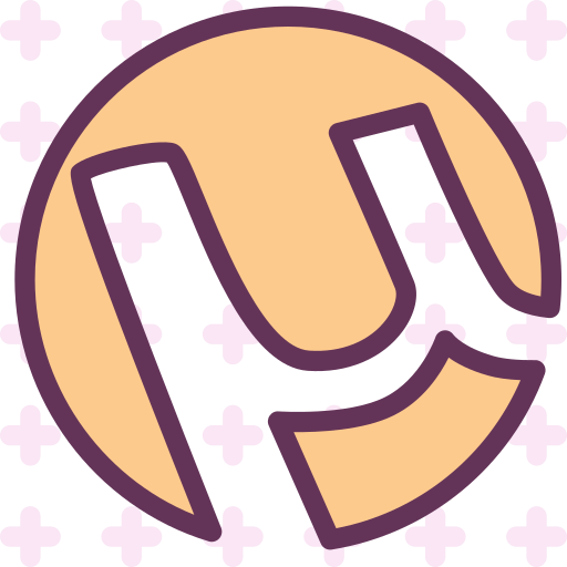 Utorrentsocialnetworkbrandlogo Free Transparent Png Icon Download Path (indigo, black, lavender, pink, purple)