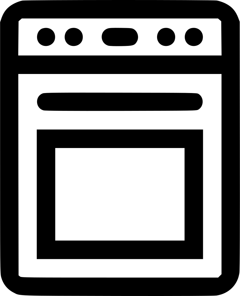 Stove Png Image (lavender, black, gray, white, silver)