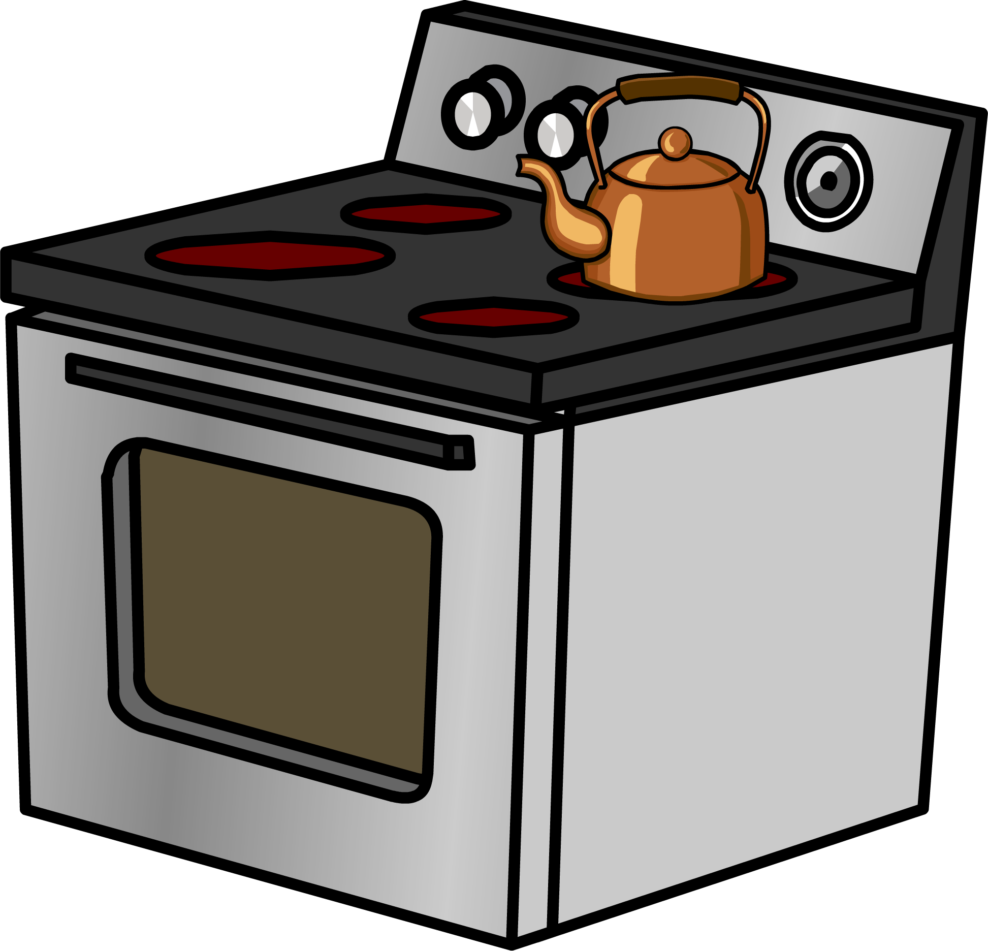 Stove Png Isolated Transparent Picture (olive, black, silver)