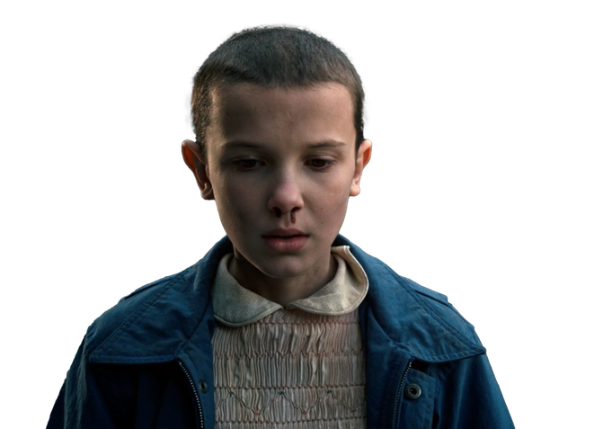 Stranger Things Eleven Free Png Image (black)