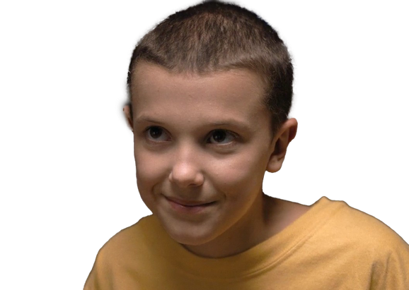 Stranger Things Eleven Png High Quality Image (gray, black, chocolate, olive, salmon)